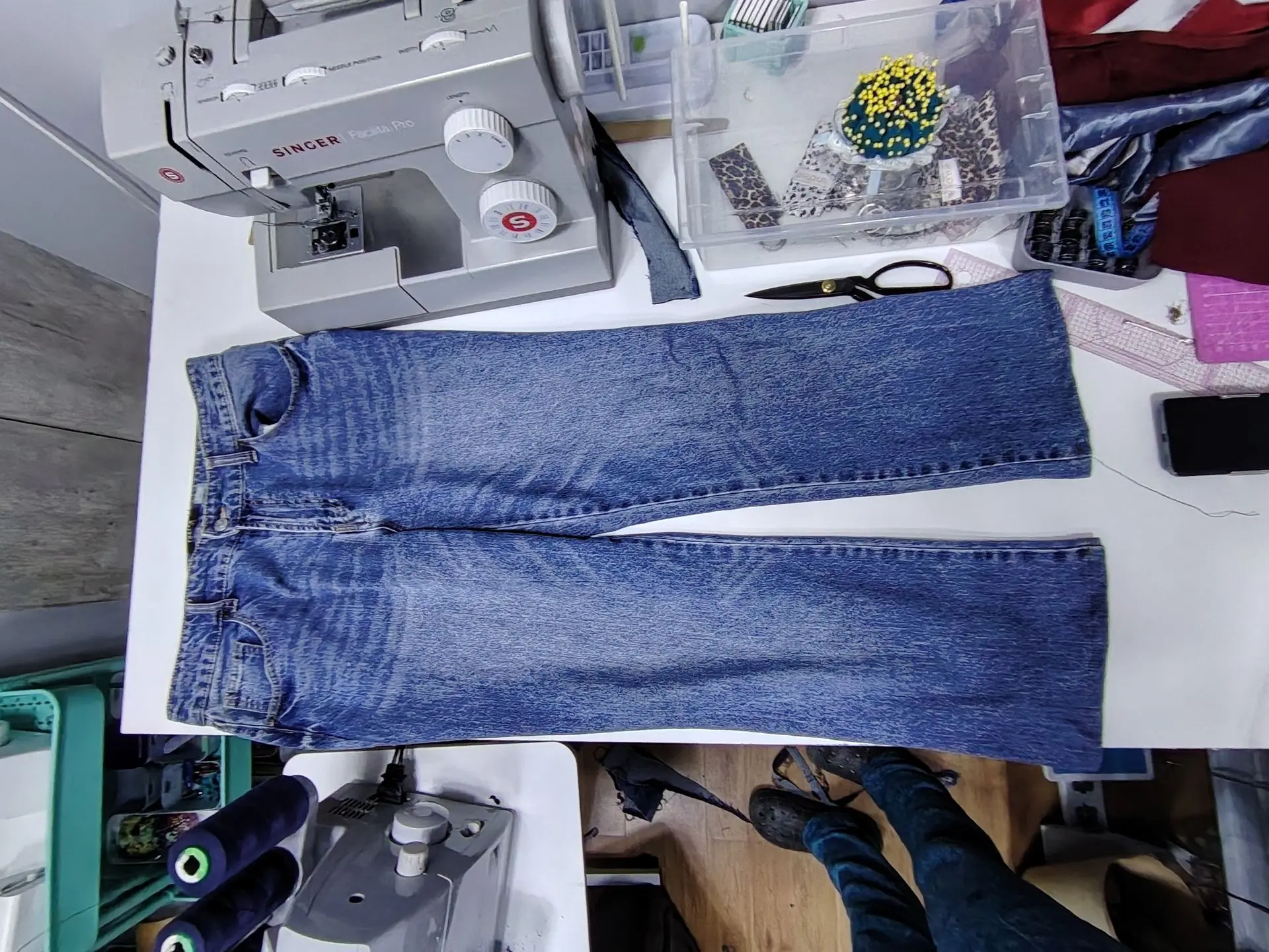 Pantalón ajustado profesionalmente - resultado final