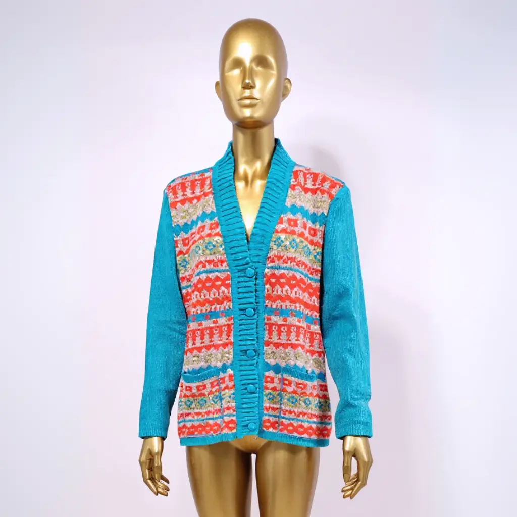 Sweter Multicolor Botones