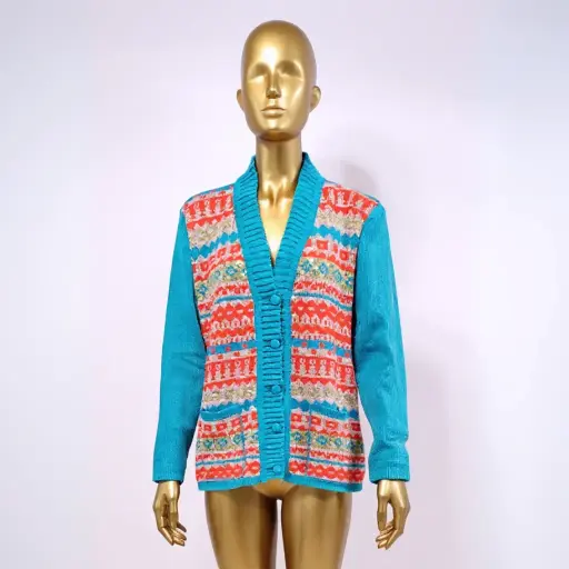 Sweter Multicolor Botones